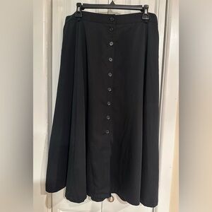 Tribal A-Line Button Down MIDI Skirt